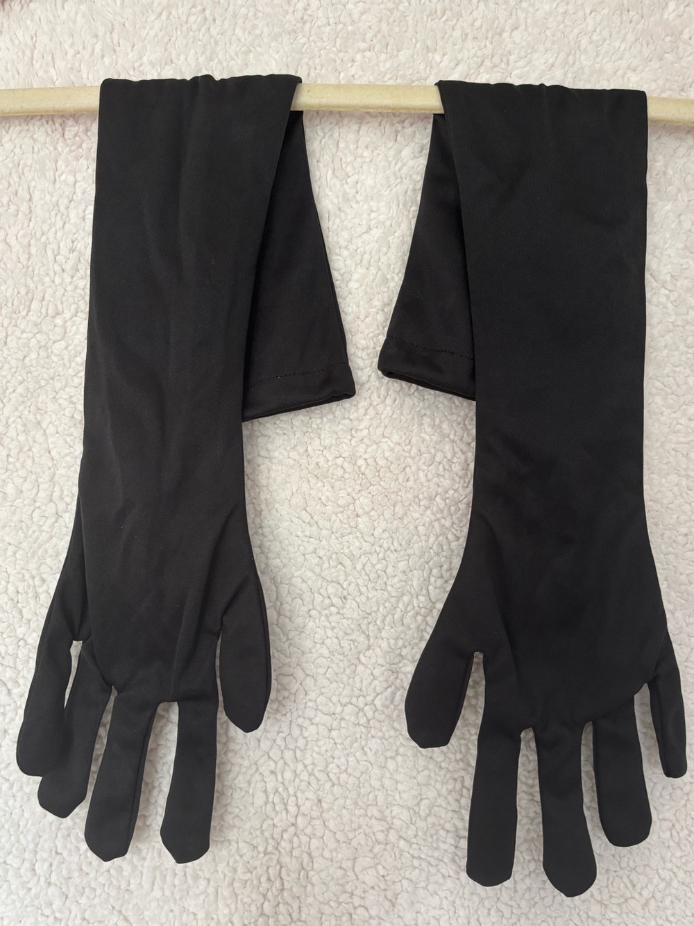 Women’s Black Long Above-the-Elbow Costume Gloves – Formal, Halloween & Dress-Up